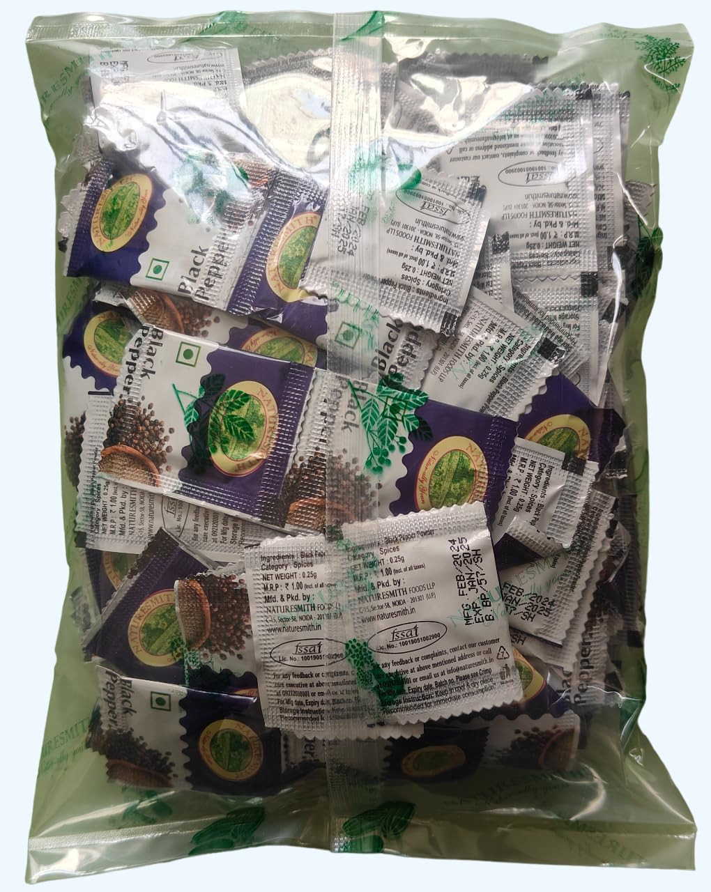 Naturesmith Pepper Sachet 1 Gram Packet 250 Pcs