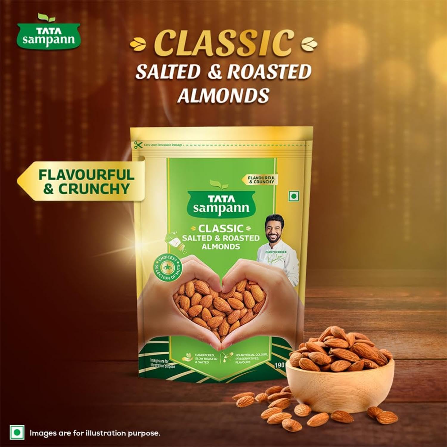 Tata Sampann Roasted Almond 190 Gram