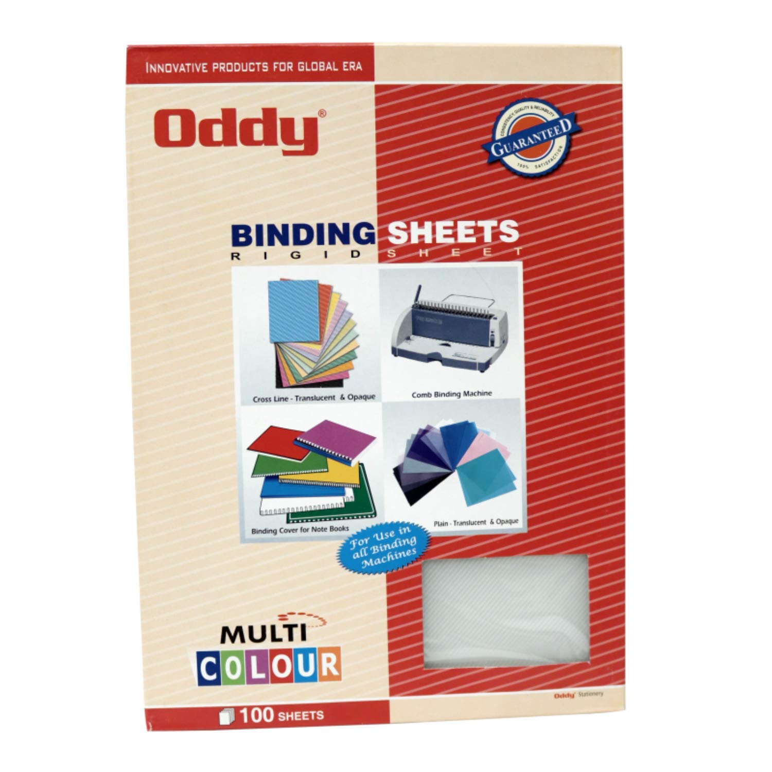 Binding Sheets Oddy A4 BSA4CL 100 sheets Coloured