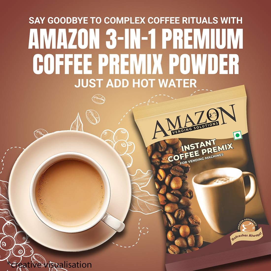 Amazon Instant Coffee Premix 1 Kg