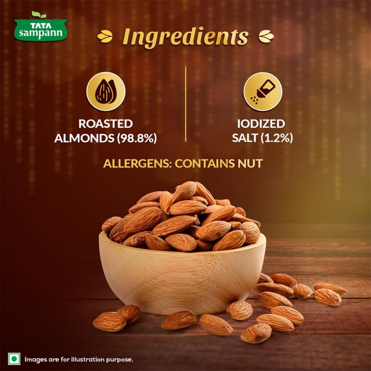 Tata Sampann Roasted Almond 190 Gram