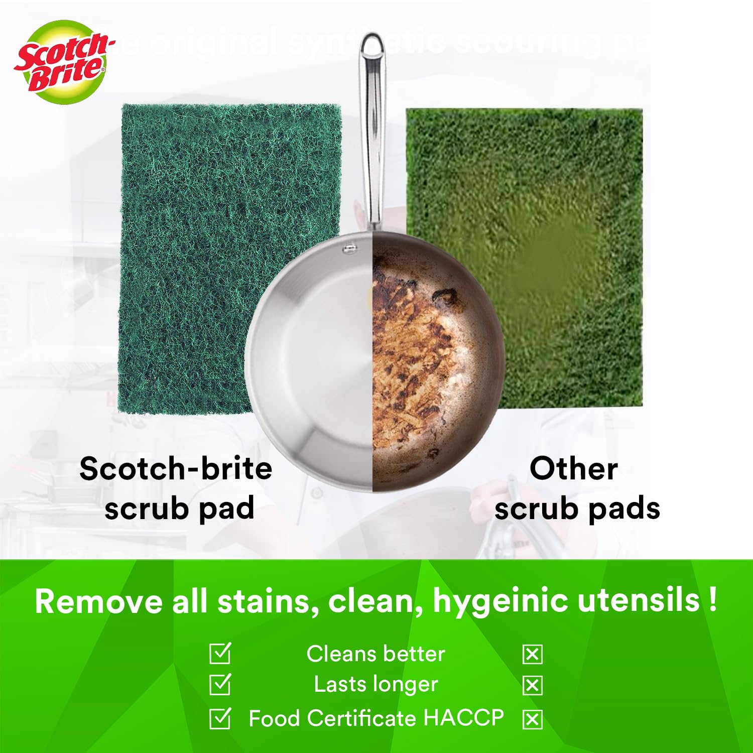 Scotch Brite 4X6 Inch 3M Pack of 5