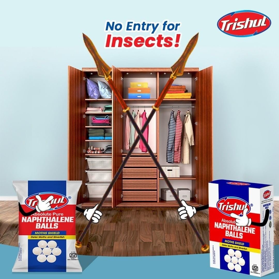 Naphthalene Balls Trishul 100 Grams