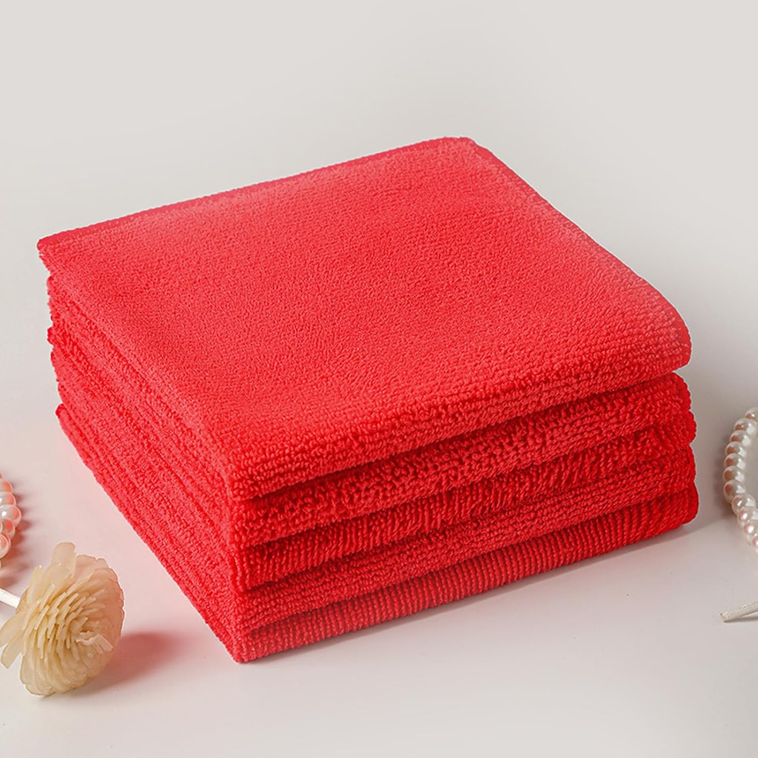 Duster Microfiber Red 1515 inch 250GSM 30 Gram