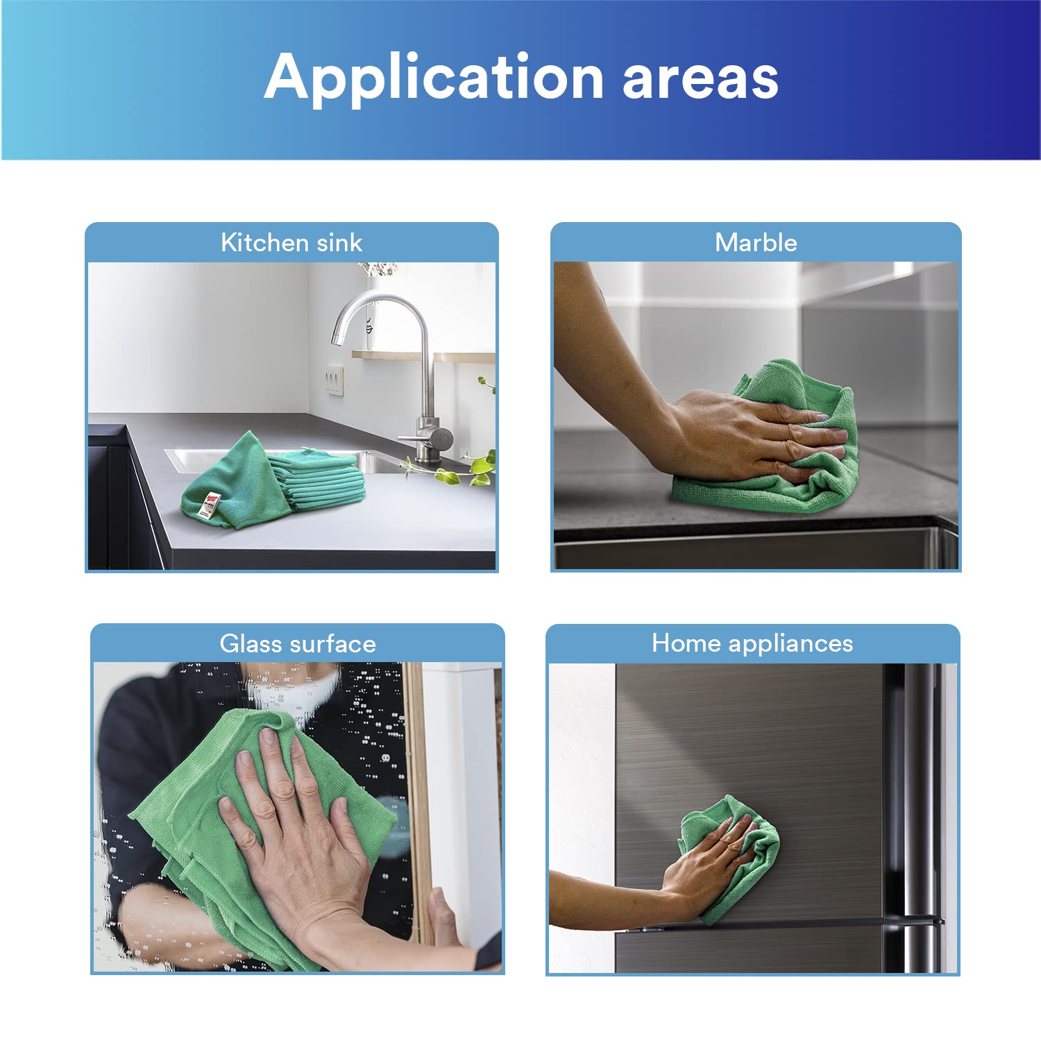 Microfiber Cloth Green 3M