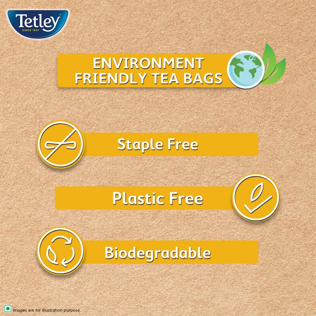 Tetley Ginger Tea 50 Pcs