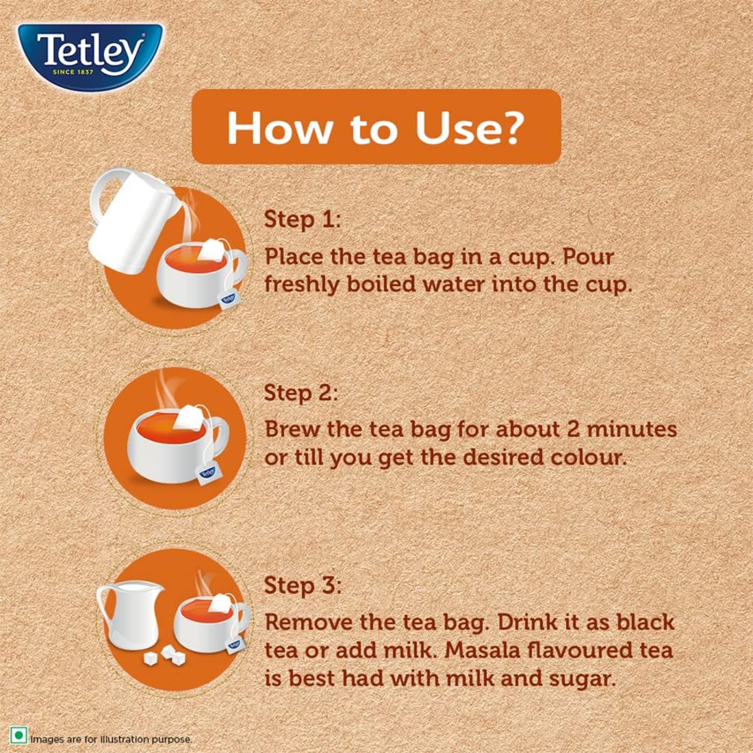 Tetley Masala Tea 50 Pcs