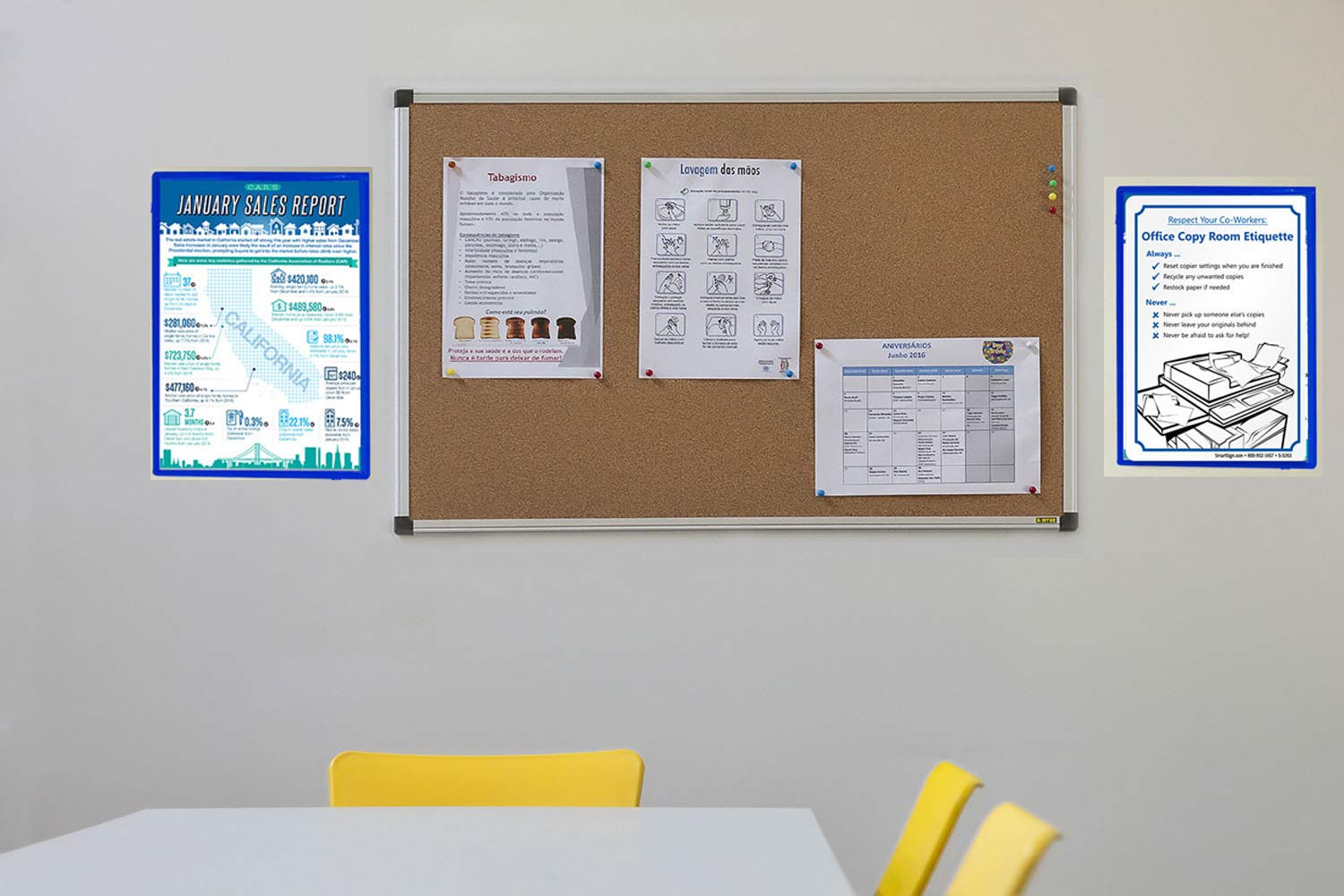 Checklist Holder Wall Hanging Normal A4-PVC Sign Holder Kebica