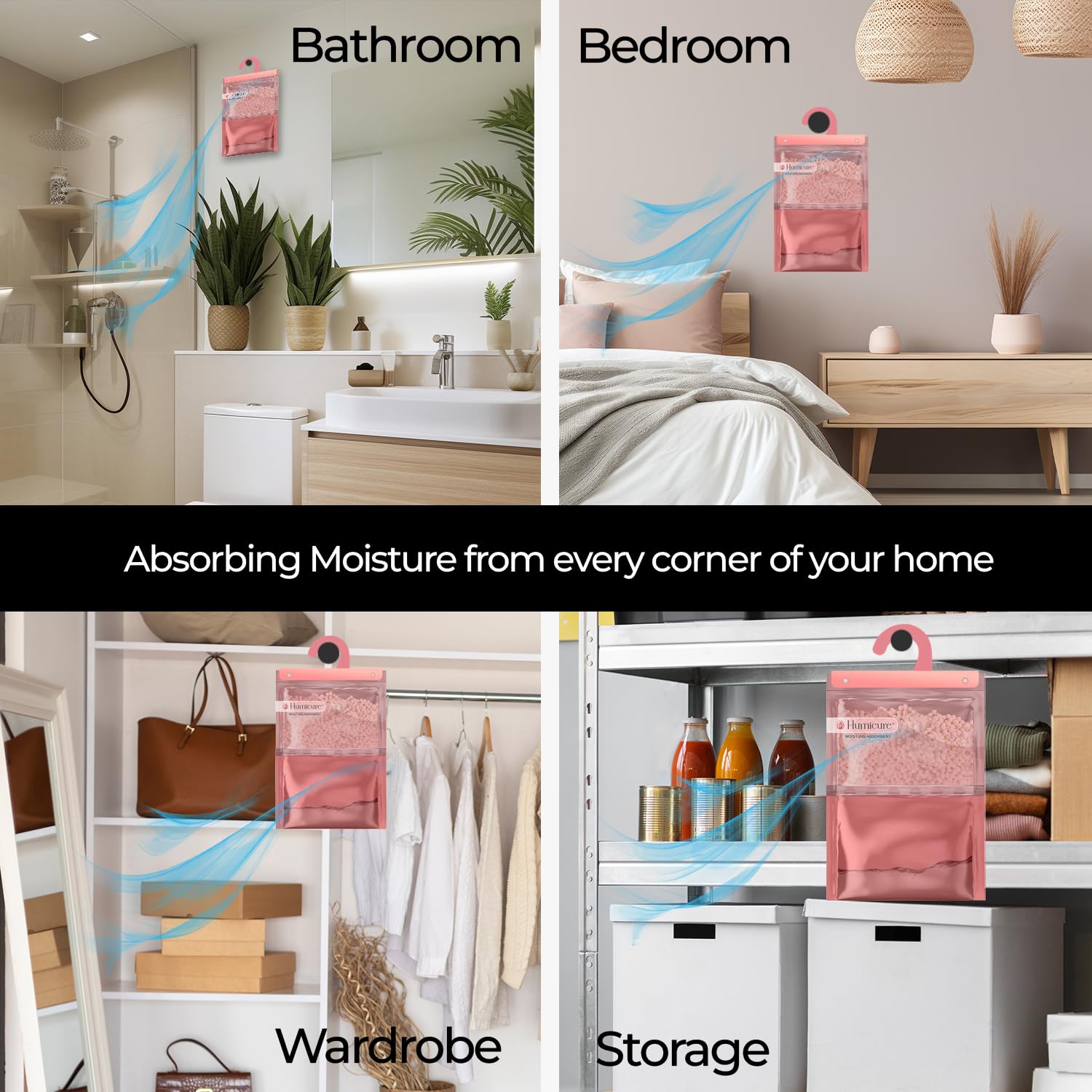 Humicure Mositure Absorber 7 Pack Combo