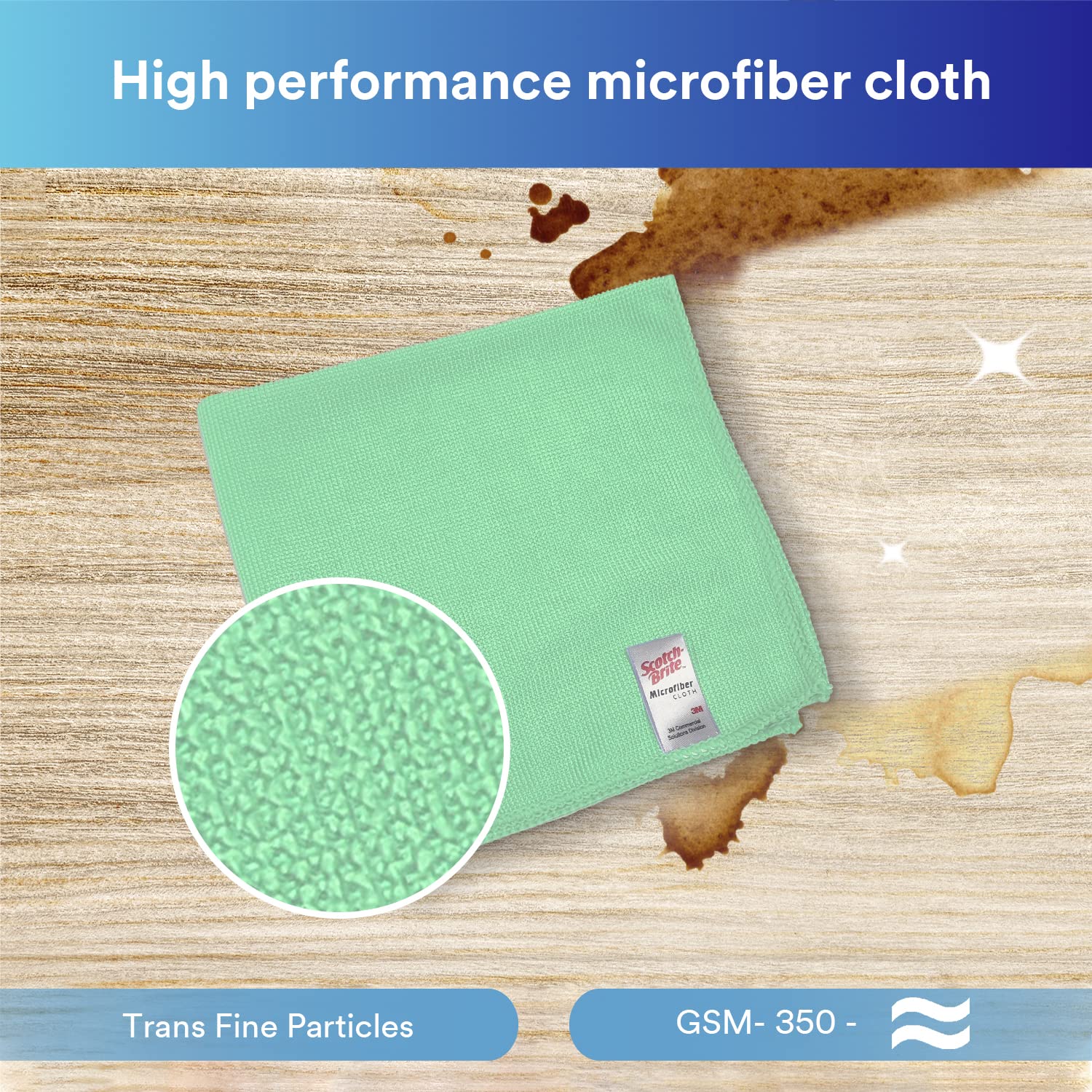Microfiber Cloth Green 3M