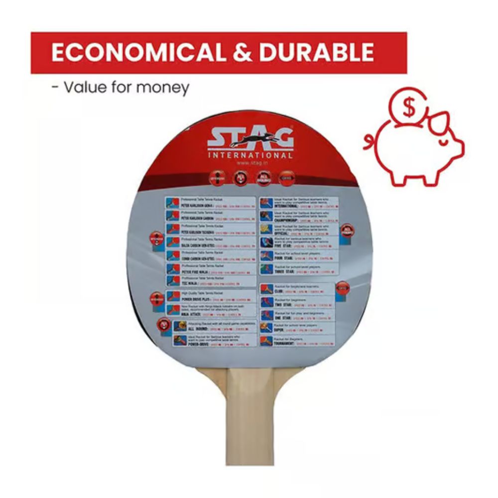 Table Tennis Bat Stag 1 Star