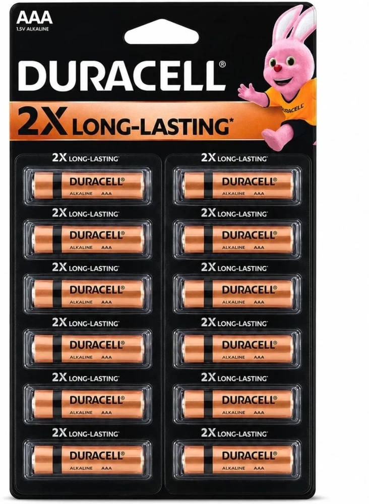 Image of Duracell Alkaline Battery Cell AAA Pack of 12