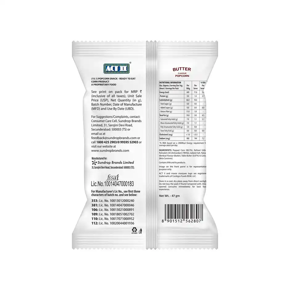 ACT II Butter Popcorn 177 g