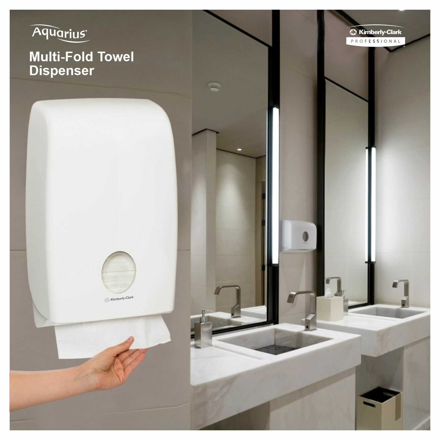 M-Fold Dispenser White Kimberly Clark 70230