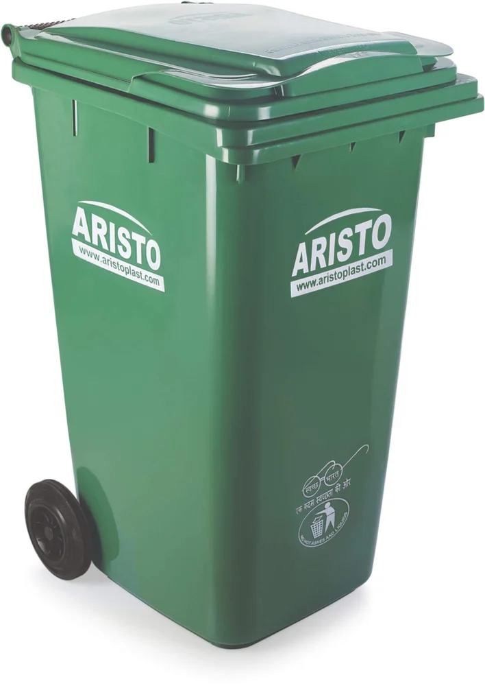 Plastic Dustbin 120 Liter Wheel Aristo