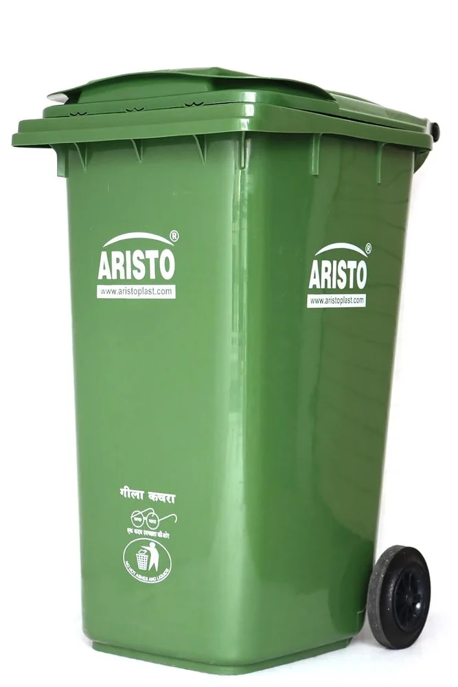 Plastic Dustbin 120 Liter Wheel Aristo