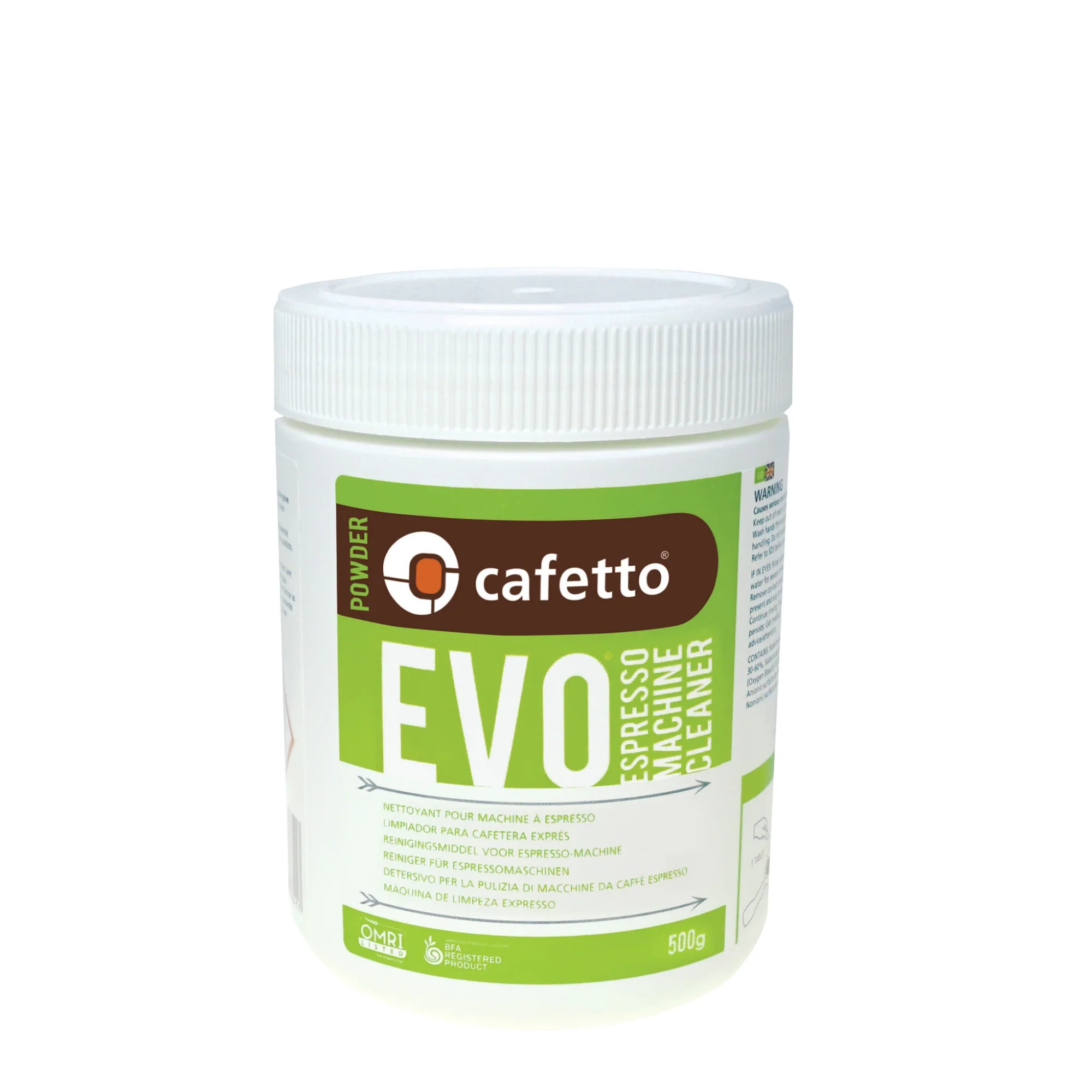 Cafetto Organic Espresso Machine Cleaner - Evo Powder 500g