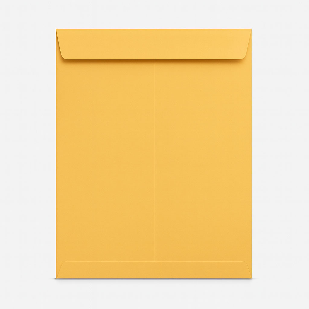 Envelope Laminated Yellow A4 14x10 Trison Pack of 50