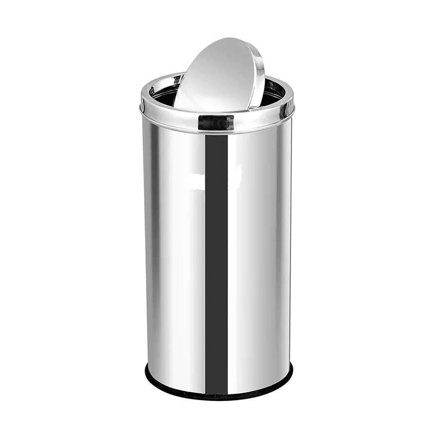 Stainless Steel Dustbin 10x14 Swing 11 Liter