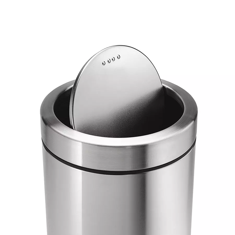 Stainless Steel Dustbin 10x14 Swing 11 Liter