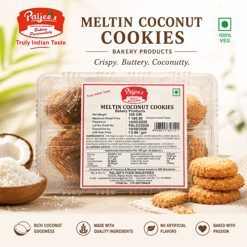 Image of Melting Coconut Cookies  Palijees 350 Gram