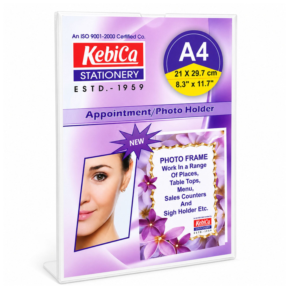 Image of Checklist Holder With Stand (A4 L-Shaped Acrylic) Kebica