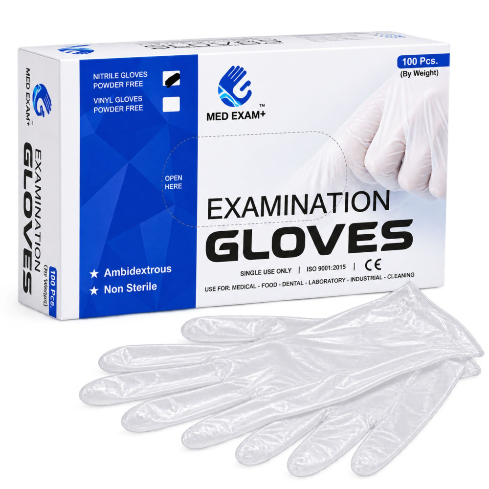 Image of Hand Gloves Surgical Vinyl Transparent