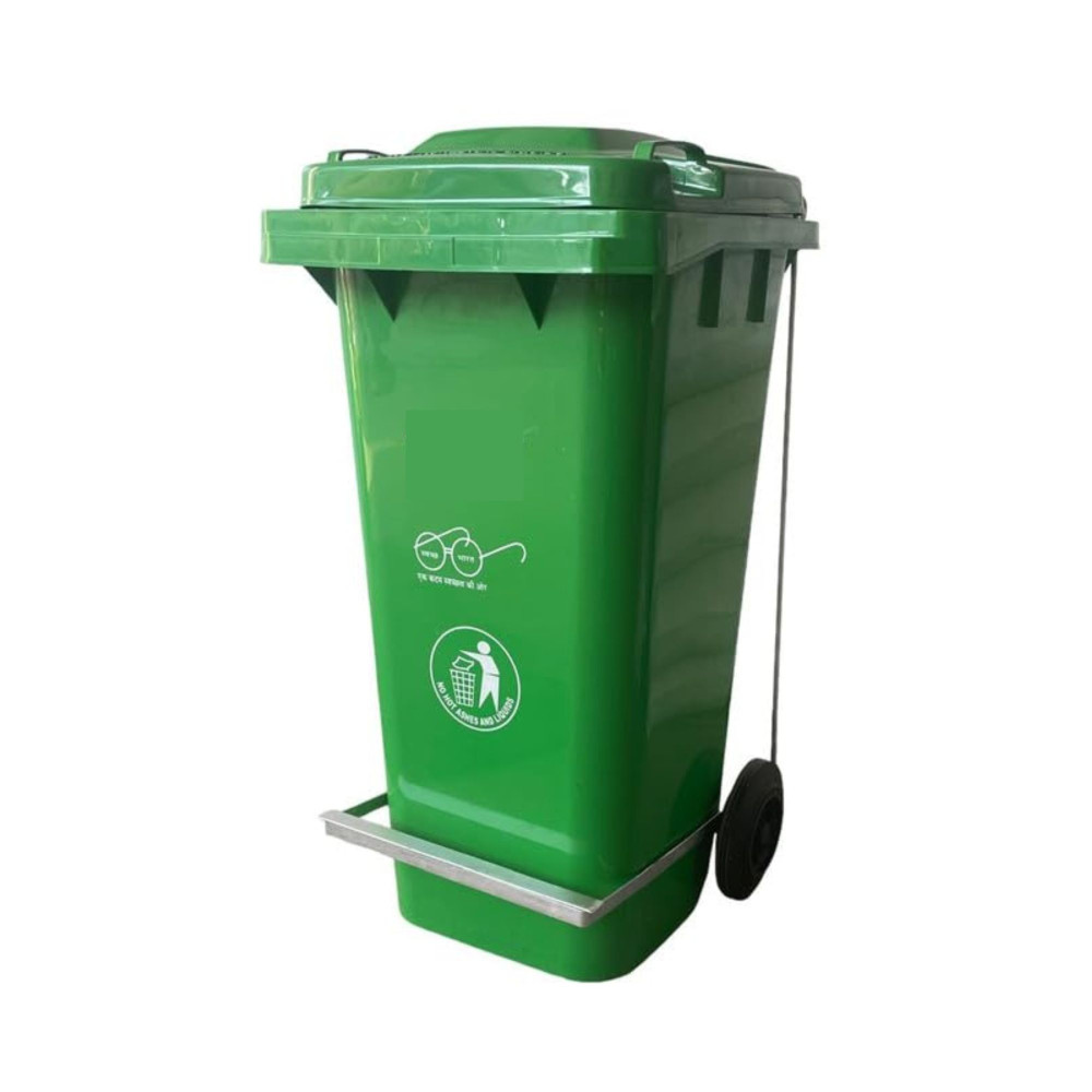 Image of Wheel Dustbin, Plastic, 120 L, Generic