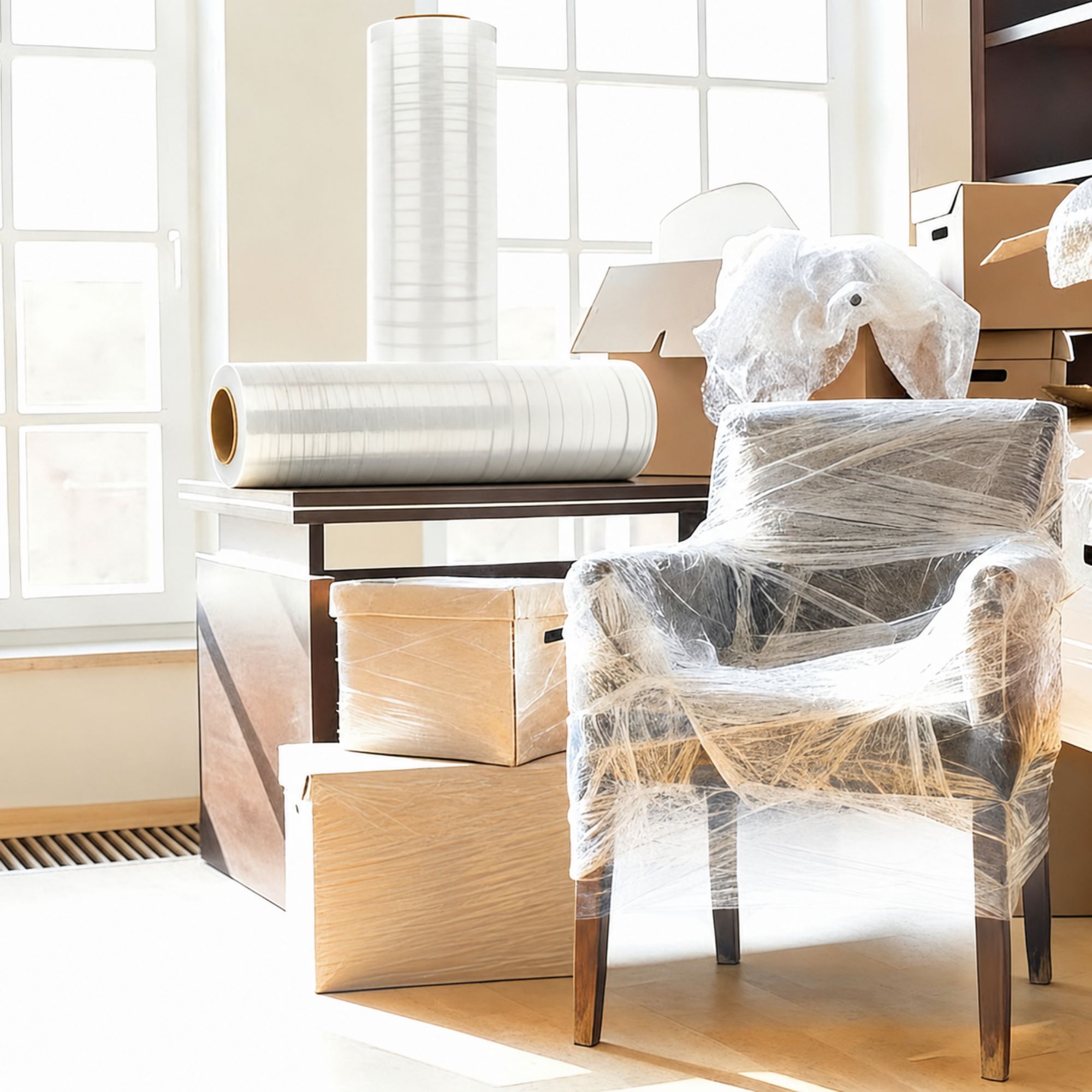 Shrink Wrap Film Roll 55 KG  18 Inch Height  6 Inch Width