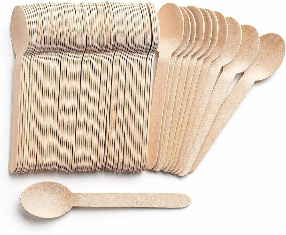 Image of Wooden spoon (100 pcs pkt) 160 mm