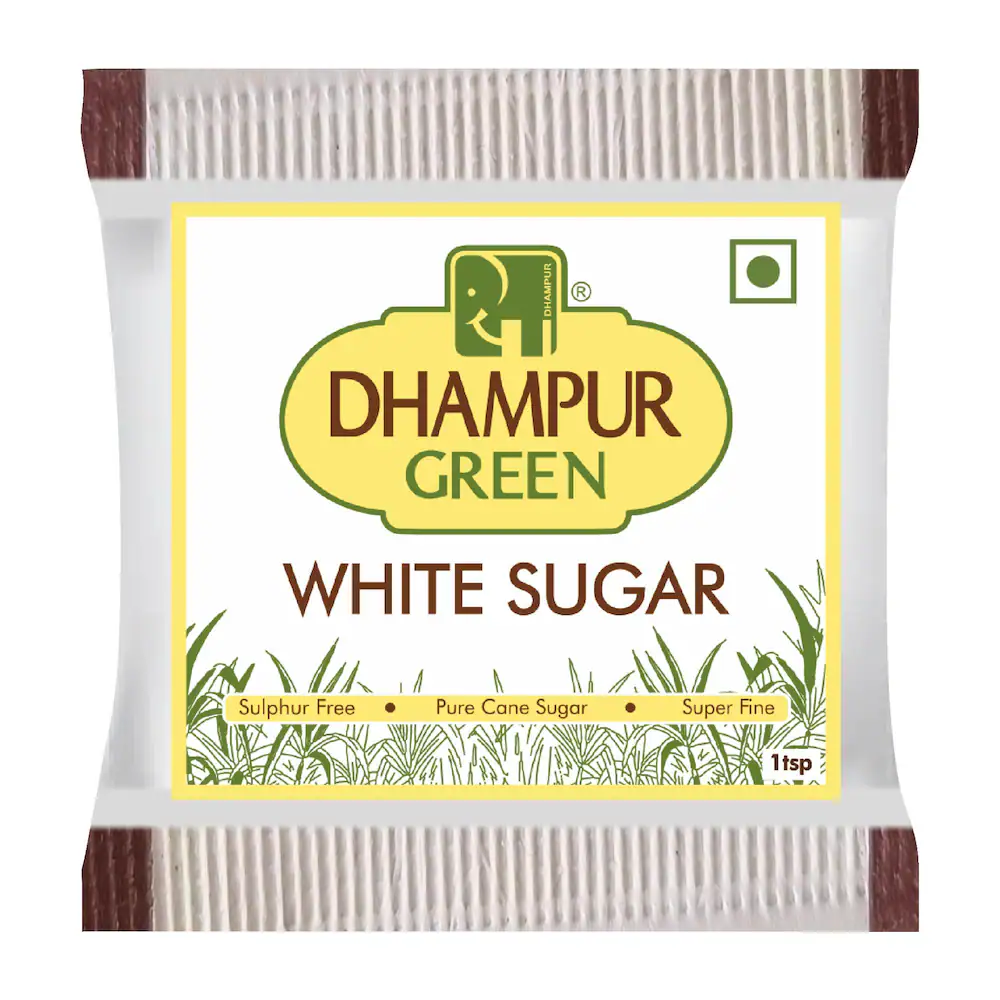 Sugar White Dhampur 5 Gram Packet 200 Pcs
