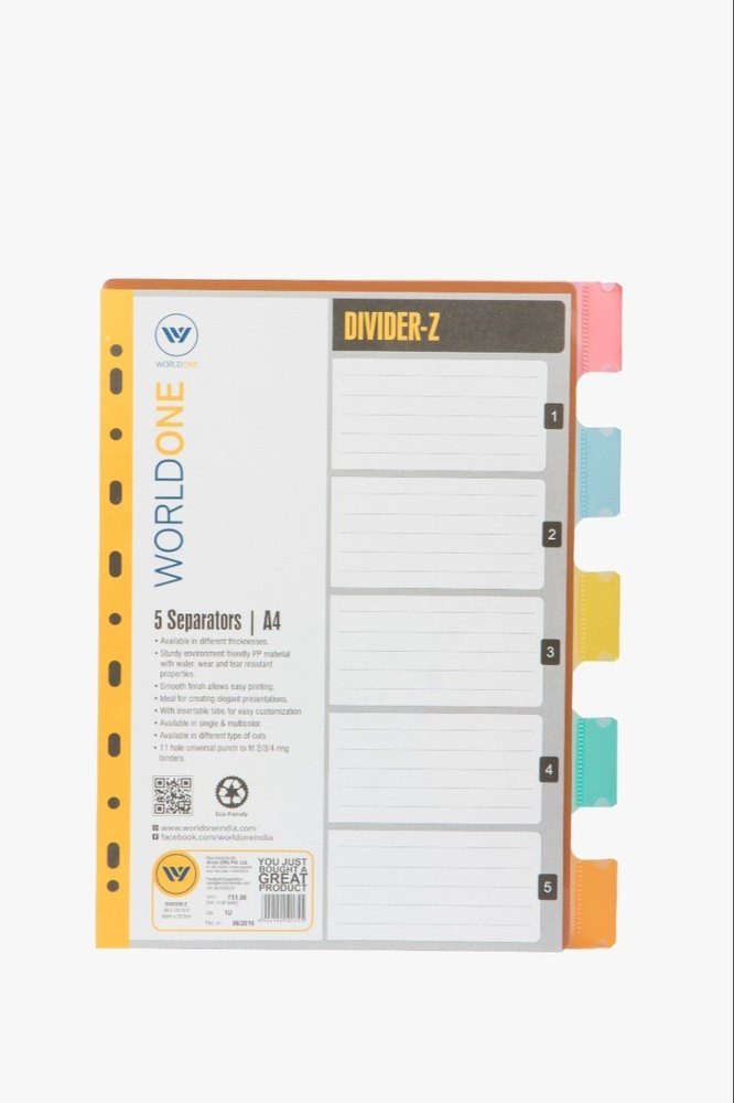 Divider-Z Separators A4 Worldone