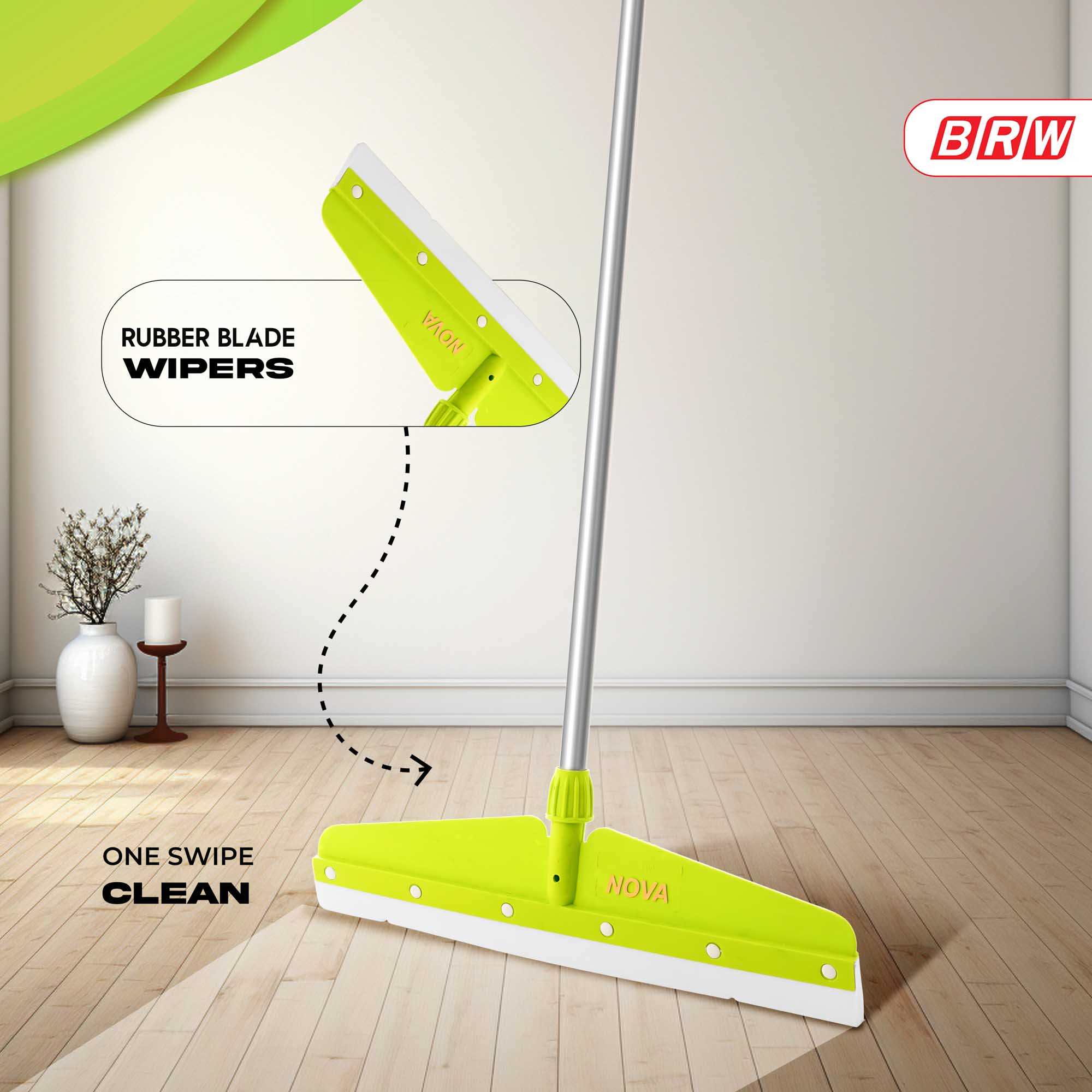 Floor Wiper Nova 21 BRW with 5ft rod