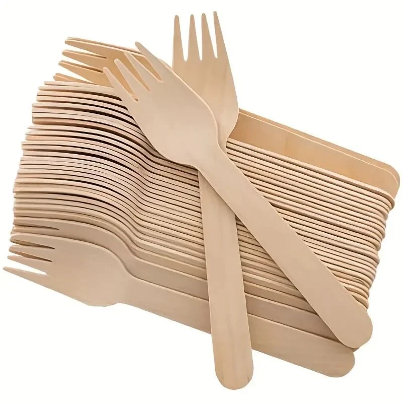 Wooden Fork 100 pcs pkt 160 mm