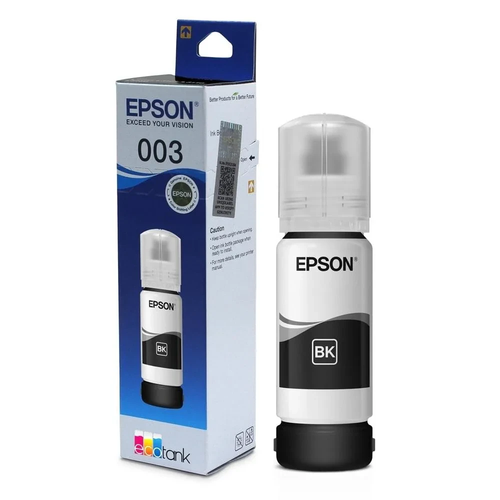 Image of Epson Black Ink Bottle 003 65 Ml