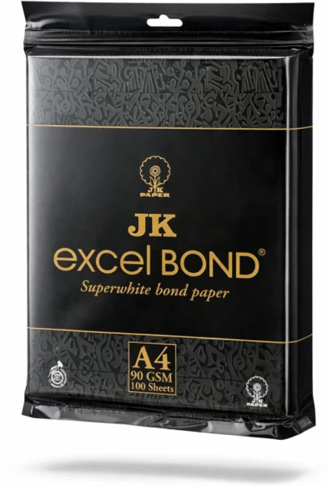 Image of JK Bond paper, A4 Size, 90 GSM, 100 Sheets