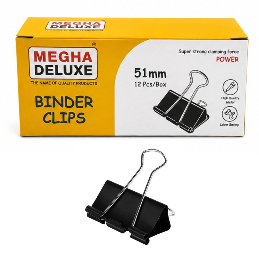 Image of Binder Clip, 51 mm Size, Megha BC-151