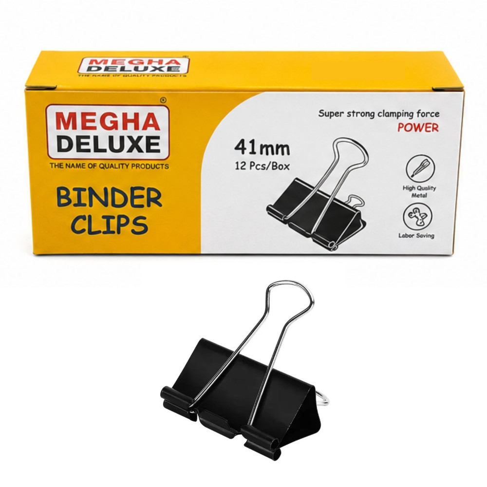 Image of Binder Clip, 41 mm Size, Megha BC-141