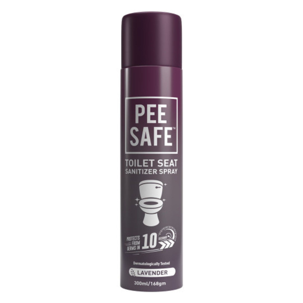 Image of Pee Safe Toilet Seat Sanitizer Spray, Lavender, 300 ml