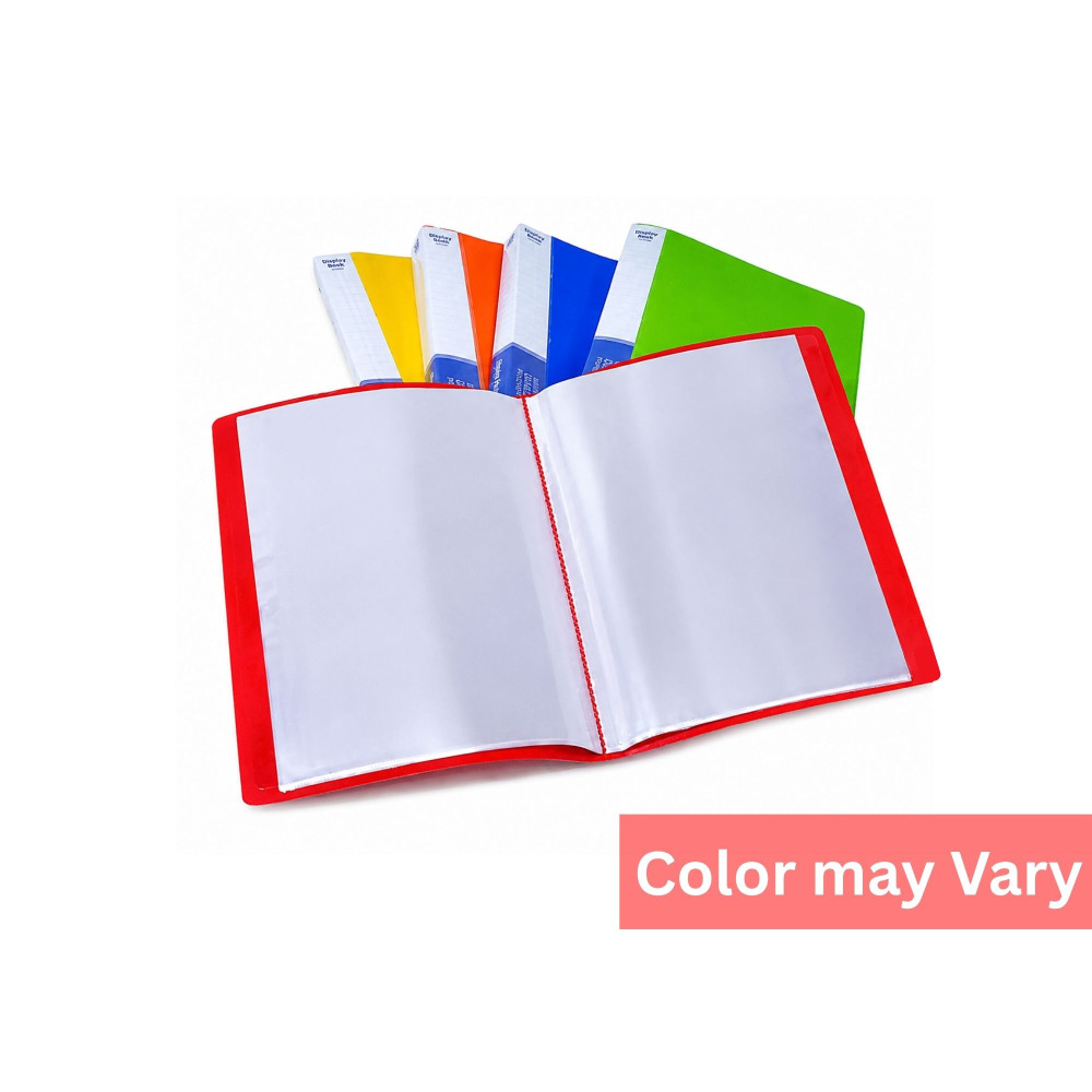 Image of Display Book, A4 Size, Neon Colour, 100 Sheets, Megha CB 12100