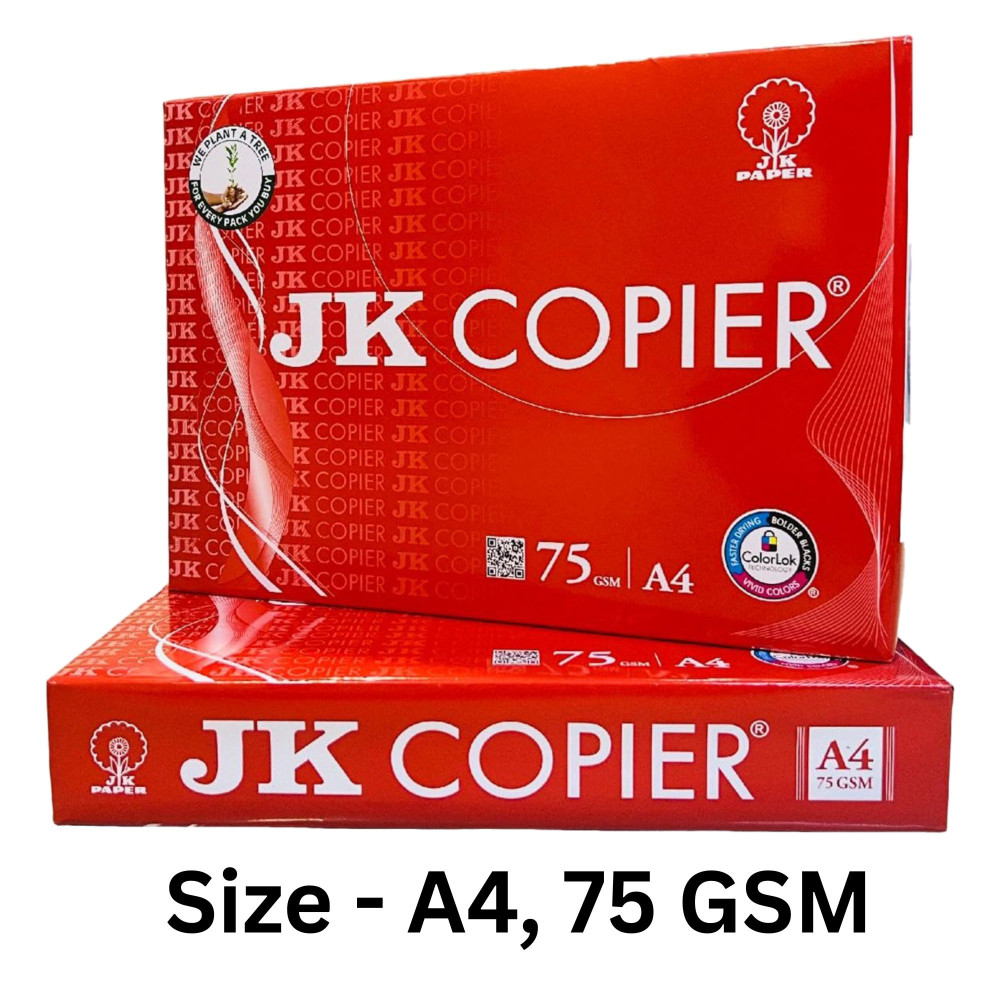 Image of JK Copier Paper, A4 Size, 75 GSM, 500 Sheets