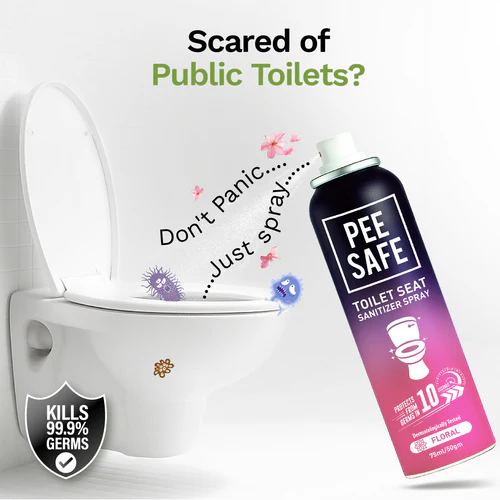 Toilet Seat Sanitizer Spray 75 ML Pee Safe RC038