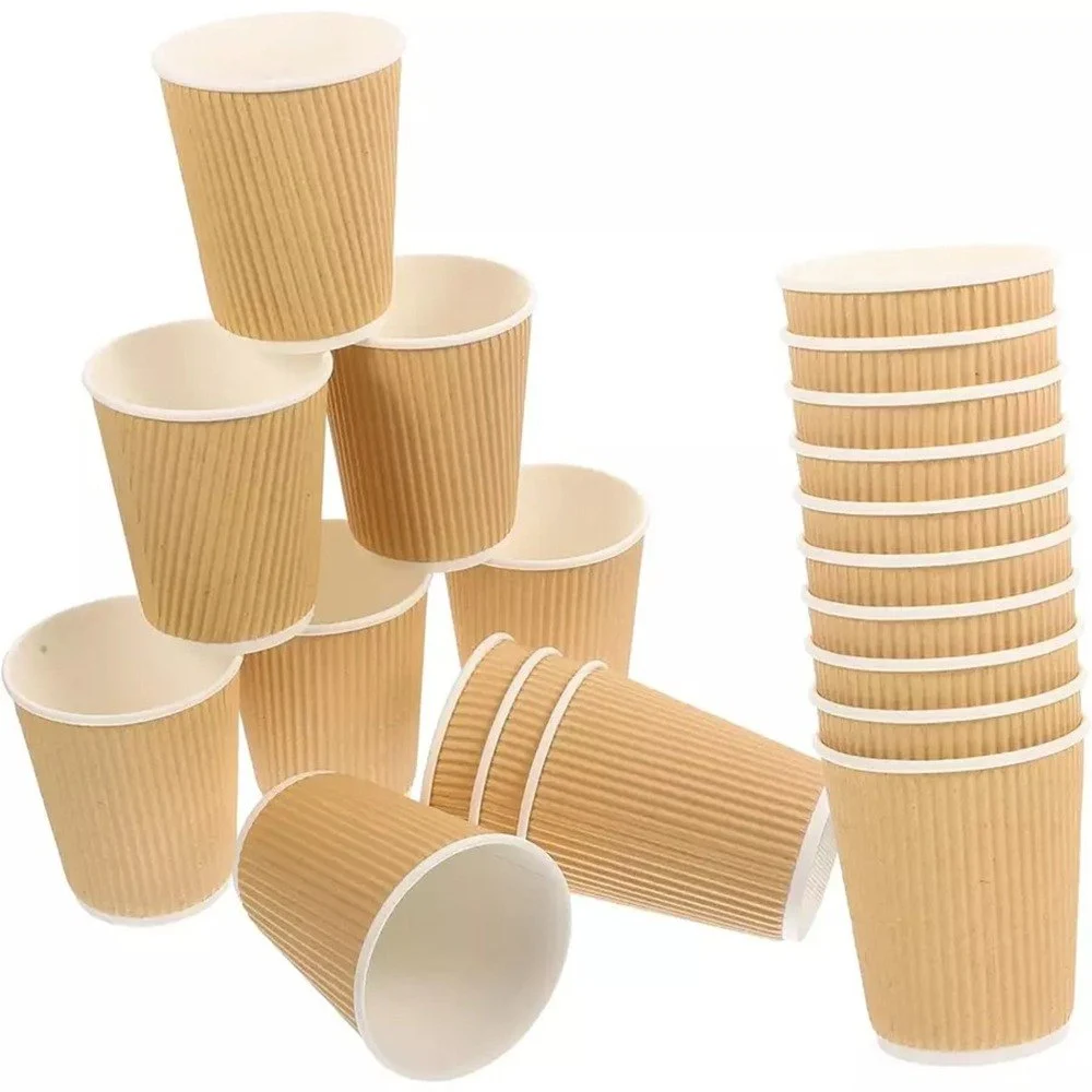 Generic Disposable Paper Cup Rippled 150 ml Pack of 2000