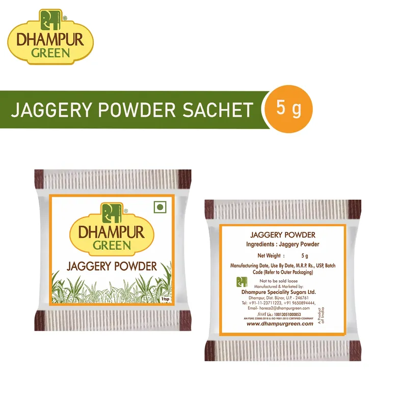 Jaggery Powder Dhampur 5 Gram Packet 200 Pcs