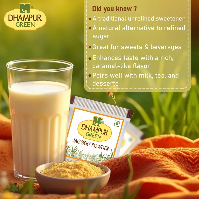 Jaggery Powder Dhampur 5 Gram Packet 200 Pcs