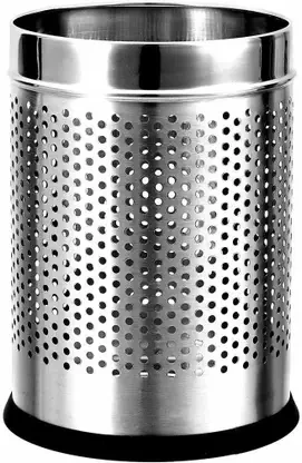 Stainless Steel Dustbin 10x14 Open 11 Liter