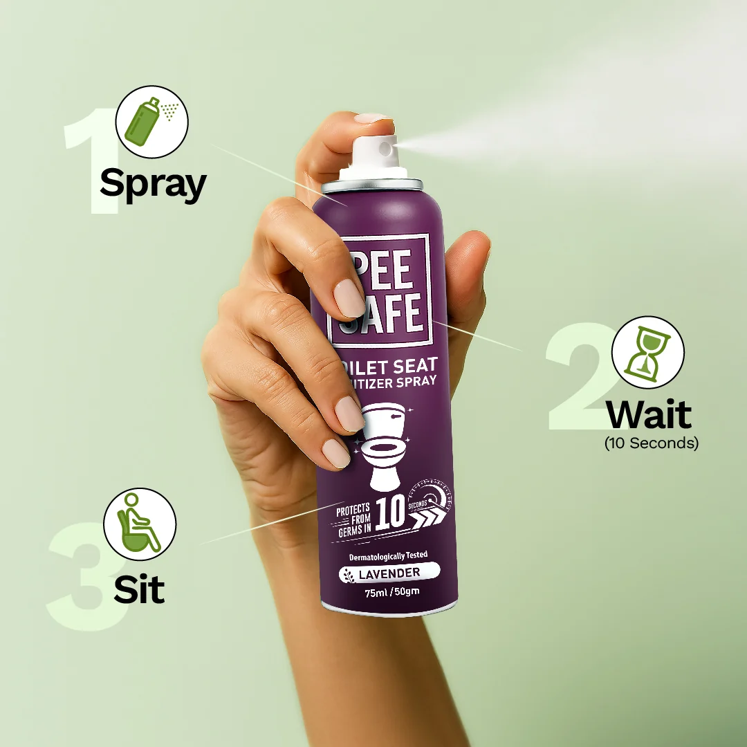 Pee Safe RC038 Toilet Seat Sanitizer Spray Floral 75 ml