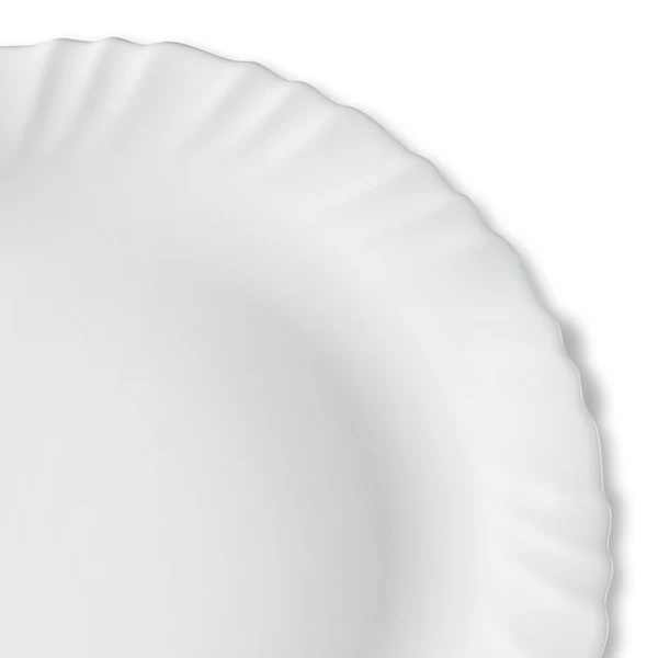 Quarter Plate 75 Flutedware White Borosil