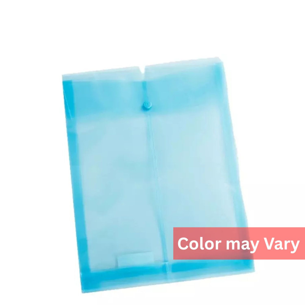 Image of My Clear Bag Button Folder Vertical A4 Size Expanding DC202 Worldone