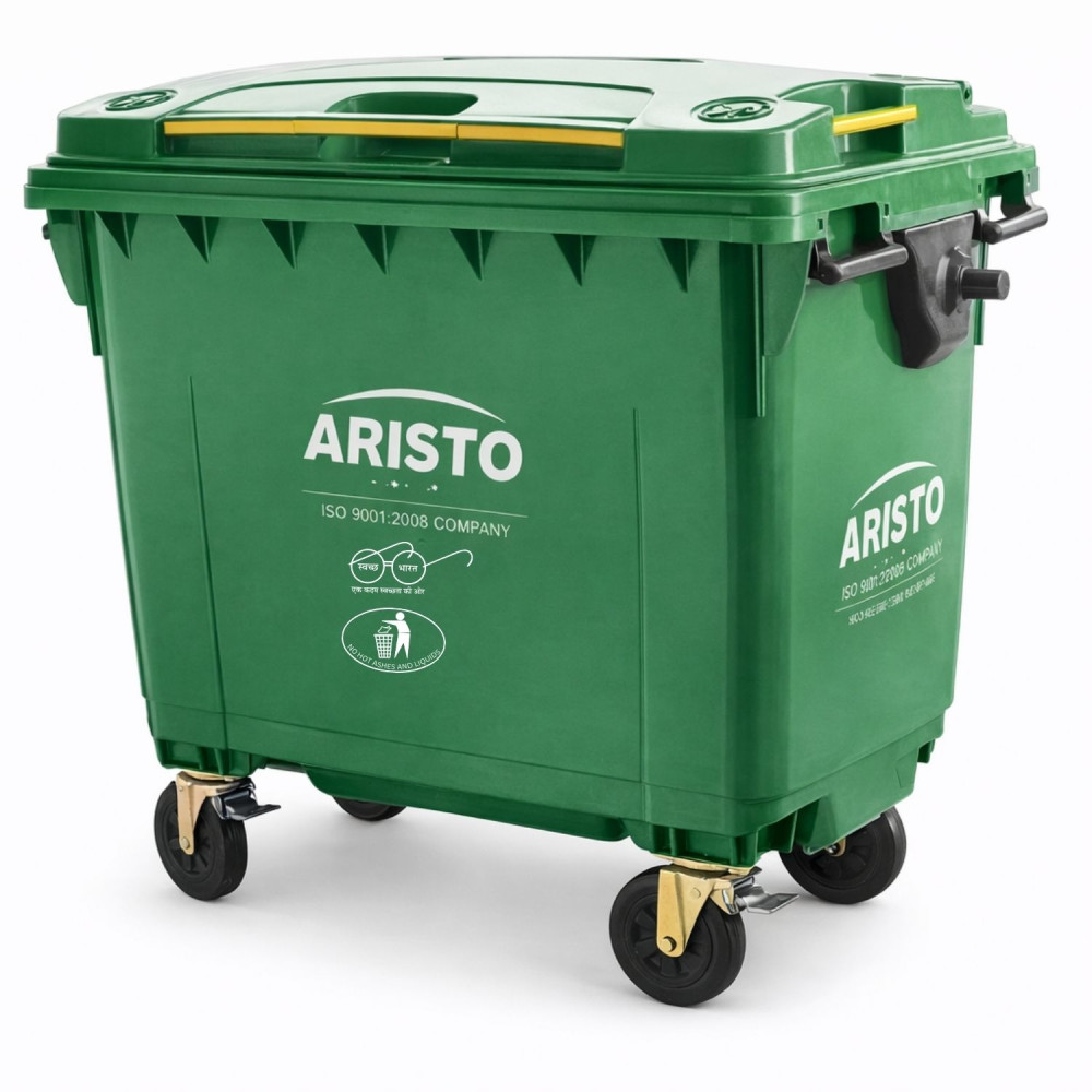 Image of Plastic Dustbin with Wheel Aristo 660 Liter